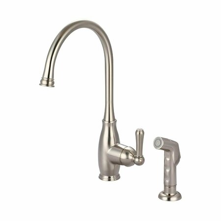 FORRAJE Single Handle Kitchen Faucet - Brushed Nickel FO3132664